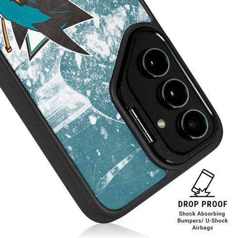 NHL San Jose Sharks Frozen Galaxy S24 Plus Kickstand Case